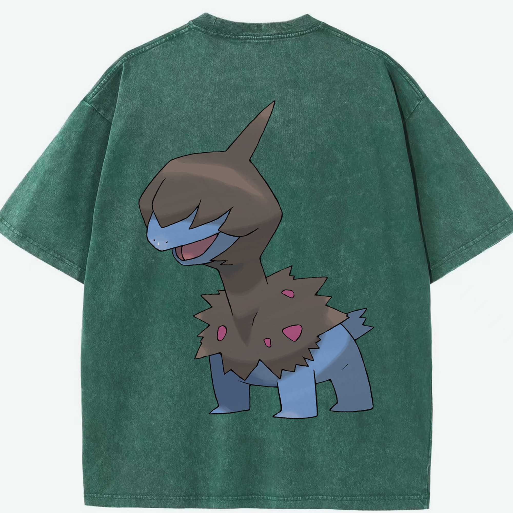 （画像用） ポケットモンスター Pokémon 綿100% ヴィンテージ風 半袖Tシャツ（背面プリント）
